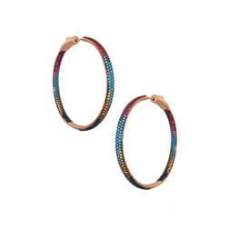 Pave Hoop Earrings