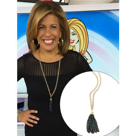 Hematite Tassel Necklace